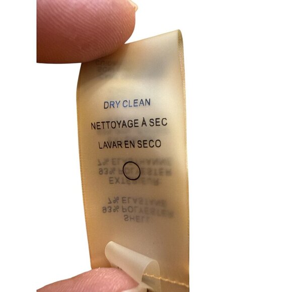 Tommy Hilfiger Mustard Ruffle Sleeve Shift Midi Dress Size 10 Polyester EUC - Picture 8 of 11